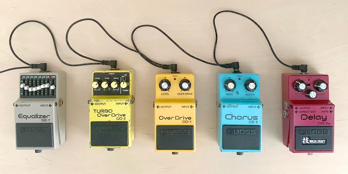 Daisy chain gitaar effecten